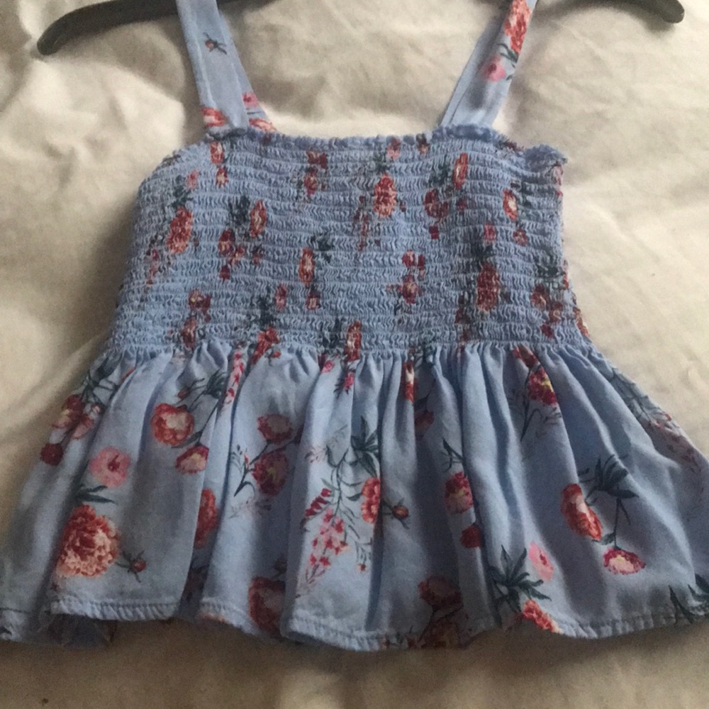 Flowered cropped top